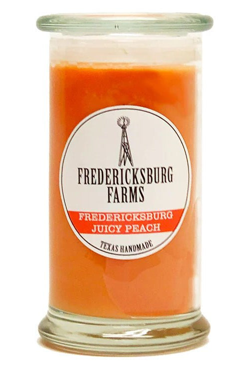 Fredericksburg Farms Juicy Peach 16oz Candle - Deadwood South Boutique & Company LLC