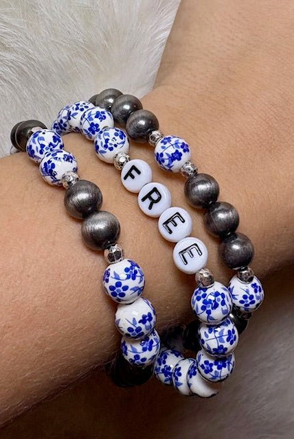 Free Spirit 3pk Stretch Bracelet Set - Deadwood South Boutique & Company LLC