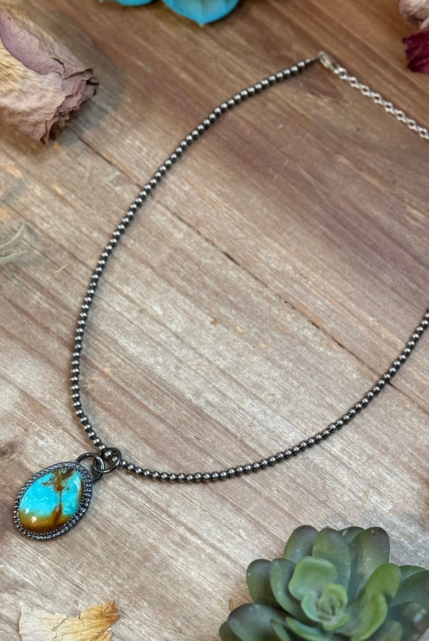 FREE Sterling Silver Pearl Necklace + MJ Oval Turquoise Pendant - Deadwood South Boutique & Company LLC