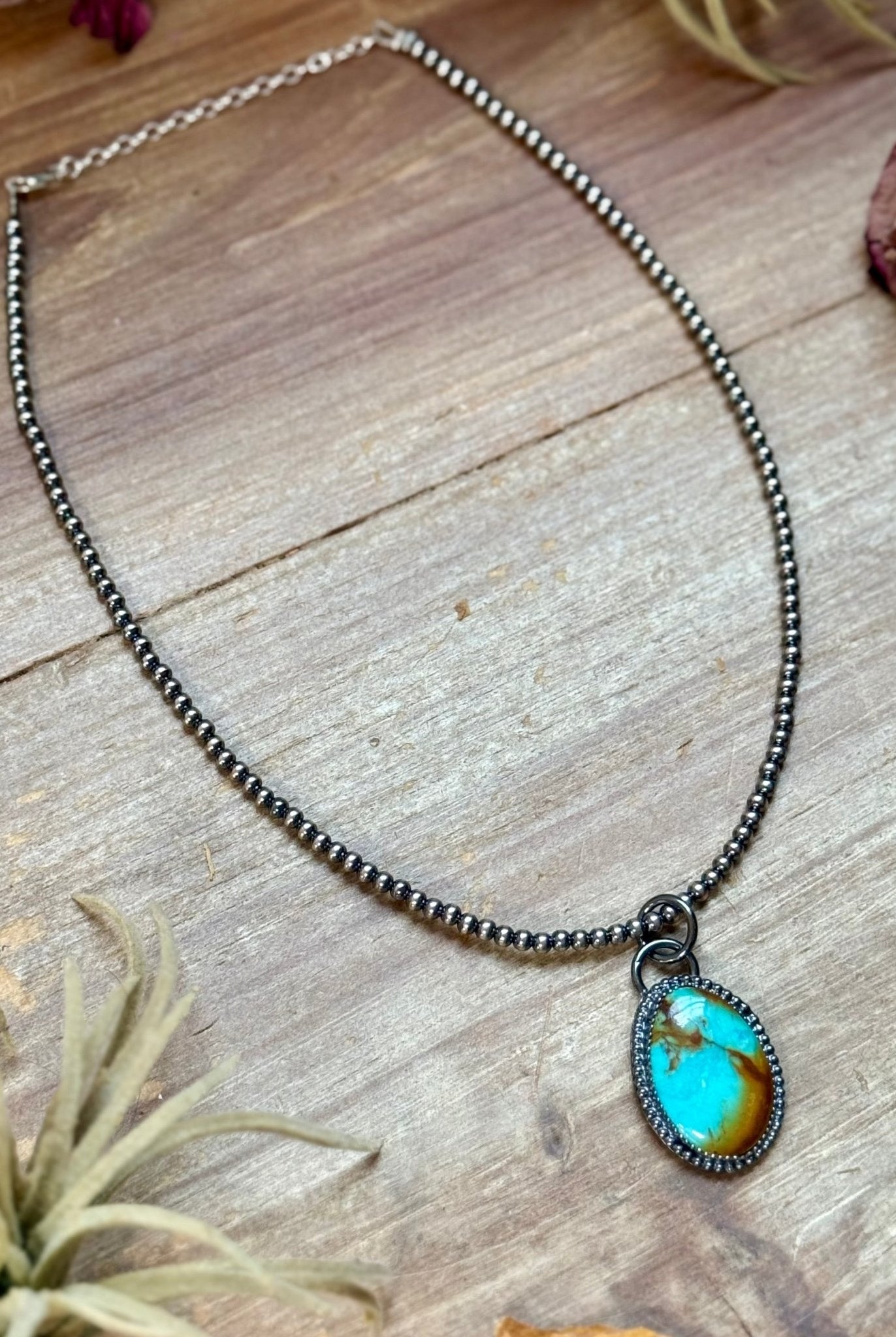 FREE Sterling Silver Pearl Necklace + MJ Oval Turquoise Pendant - Deadwood South Boutique & Company LLC