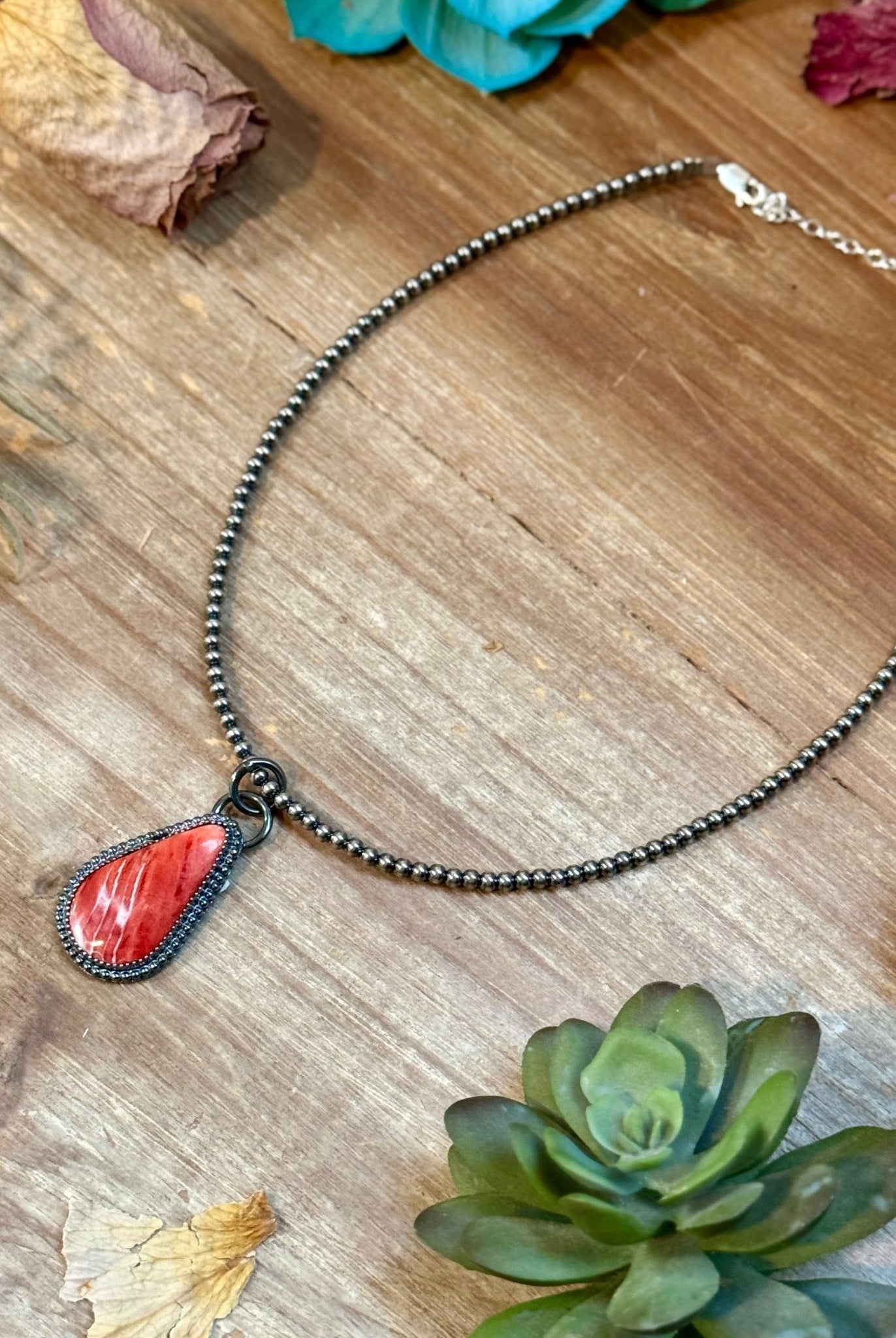 FREE Sterling Silver Pearl Necklace + MJ Red Spiny Oyster Pendant - Deadwood South Boutique & Company LLC
