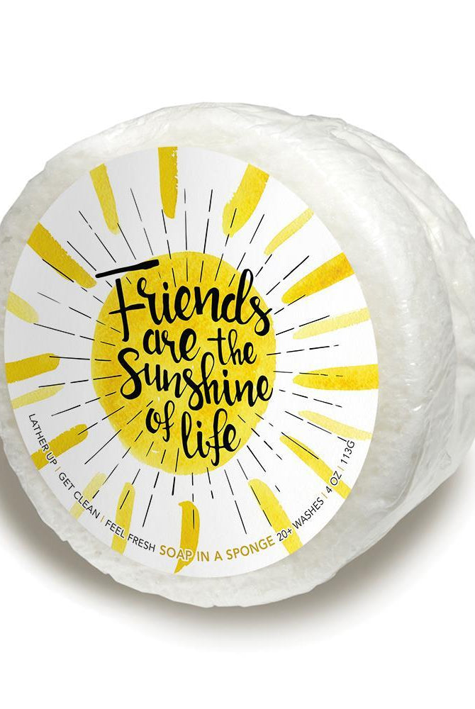 Friends Are Like Sunshine of Your Life Soap Sponge - Deadwood South Boutique & Company LLC
