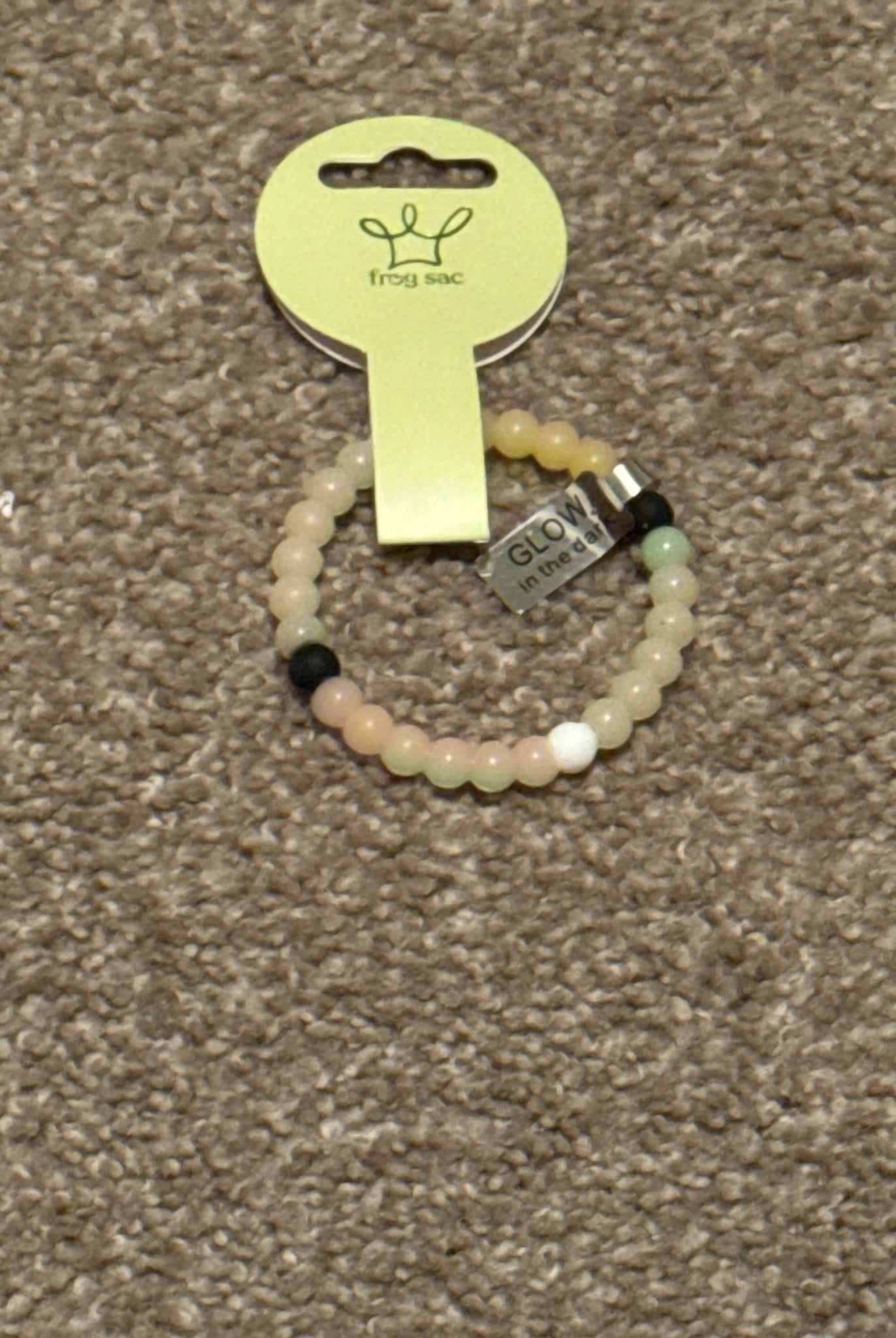 Frog sack glow in dark bracelet - Deadwood South Boutique & Company LLC