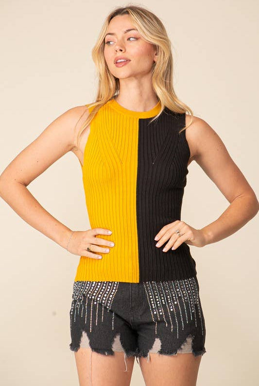 Game Day Color Block Ribbed Top - Deadwood South Boutique & Company LLC