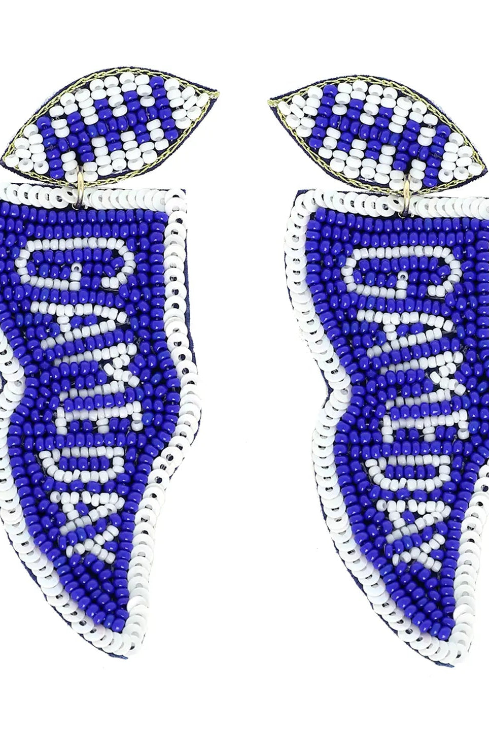 Game Day Flag Pendant Earrings - Deadwood South Boutique & Company LLC