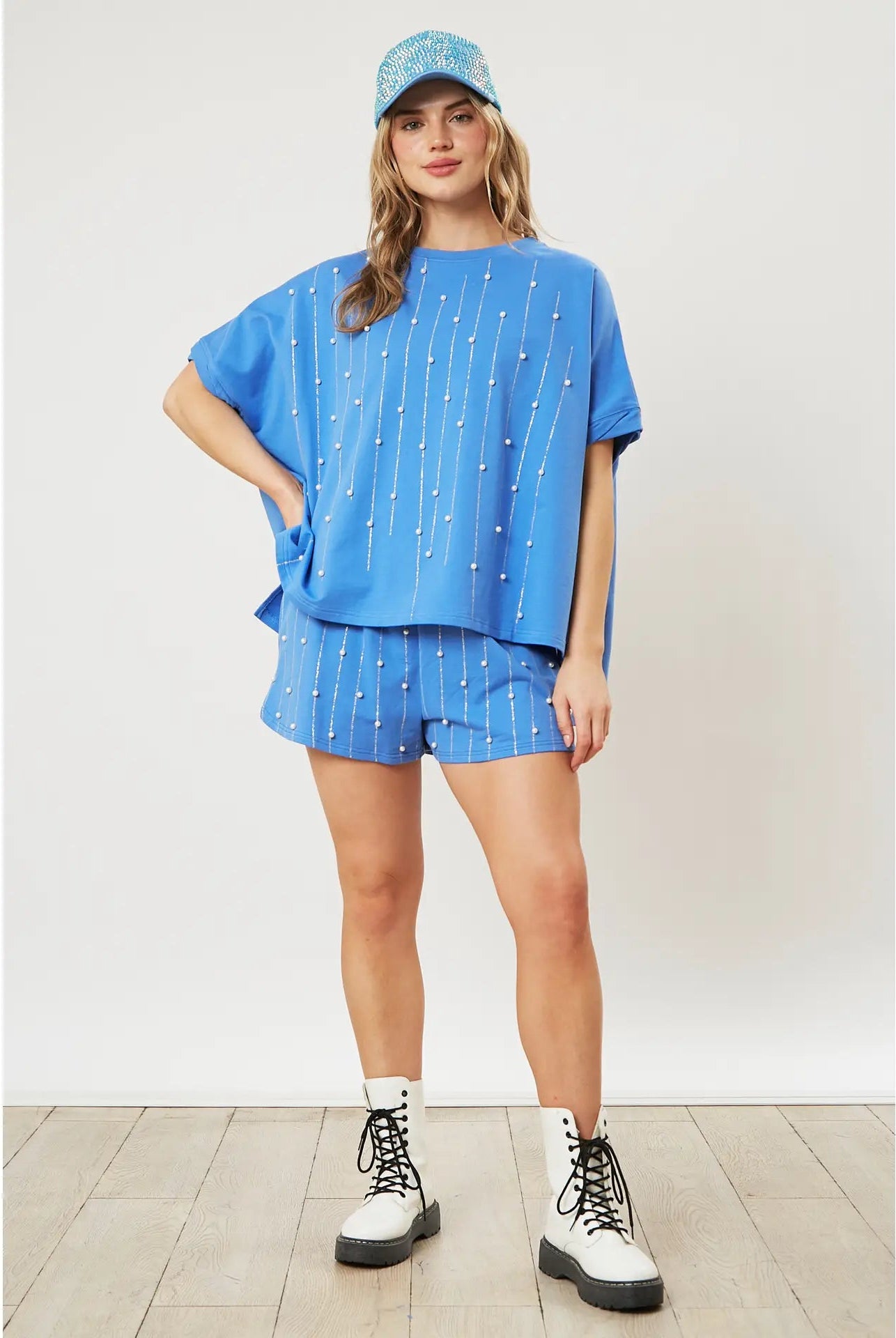 Glitter Pearl French Terry Top - Deadwood South Boutique & Company LLC