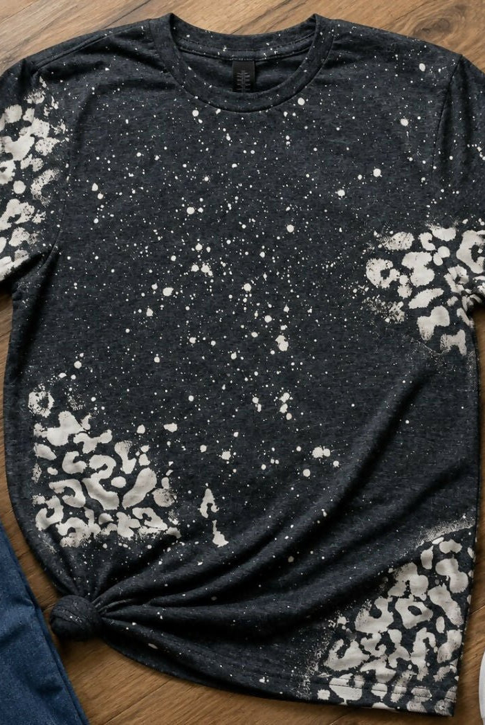Go All Leopard Bleached Graphic Tee - Deadwood South Boutique & Company LLC