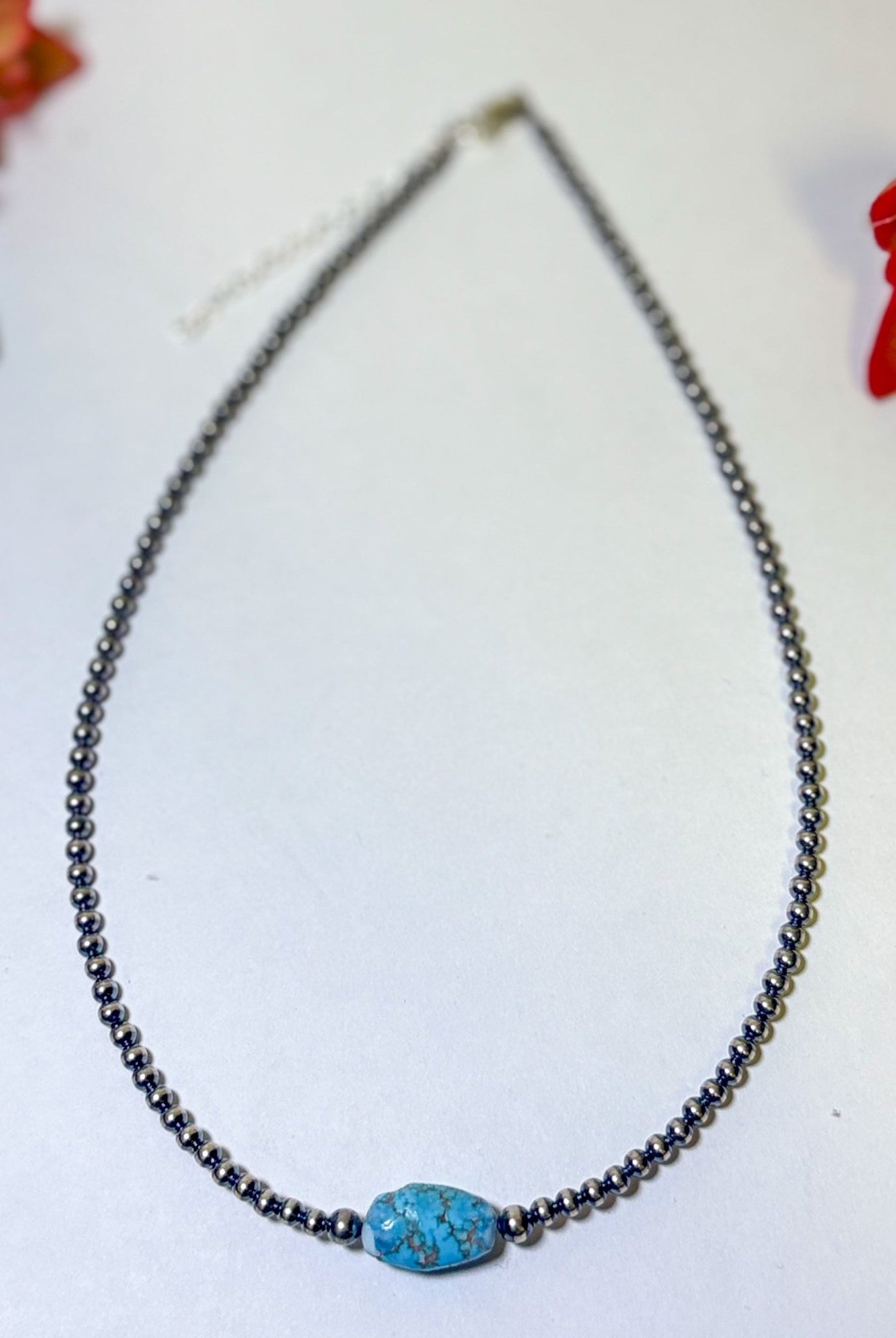 Golden Hills Turquoise Choker – Sterling Silver Pearls - Deadwood South Boutique & Company LLC