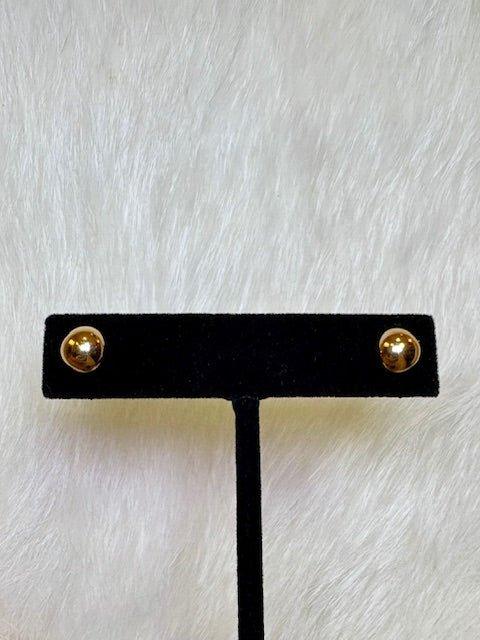 Golden Stud Earrings - Deadwood South Boutique & Company LLC