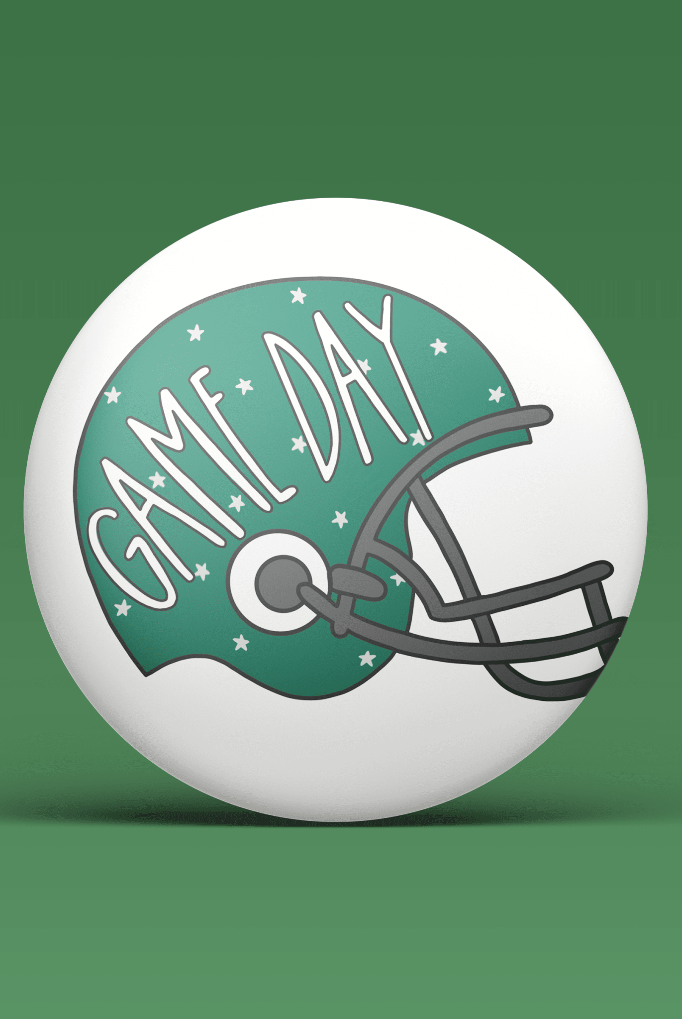 Green Game Day Tailgate Buttons | Game Day Pins - Deadwood South Boutique & Company LLC
