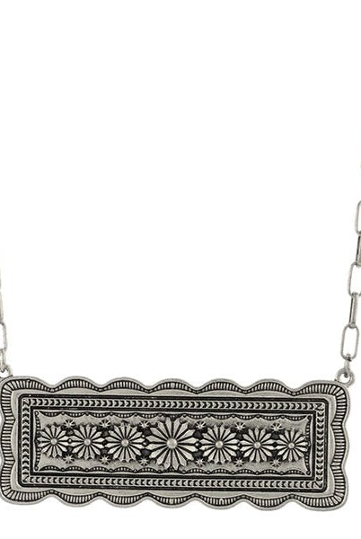 Harper Silver Bar Fashion Necklace - Deadwood South Boutique & Company LLC