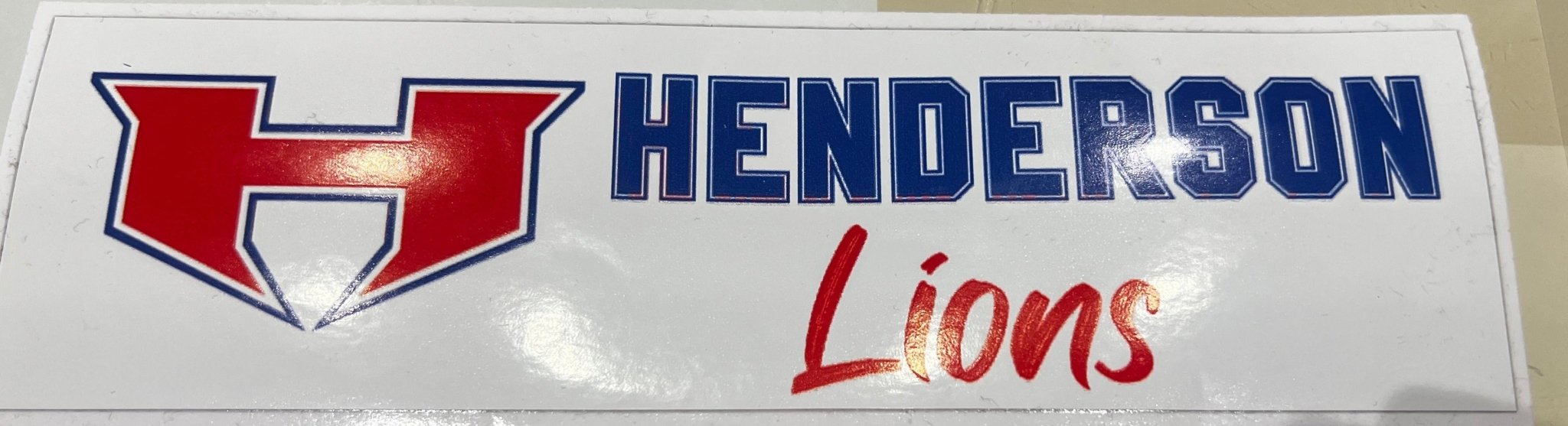 Henderson Lions Sticker - Deadwood South Boutique & Company LLC
