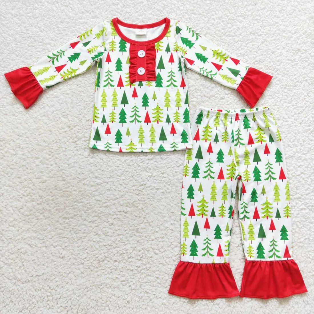 His & Her Christmas Tree Jammies - Deadwood South Boutique & Company LLC