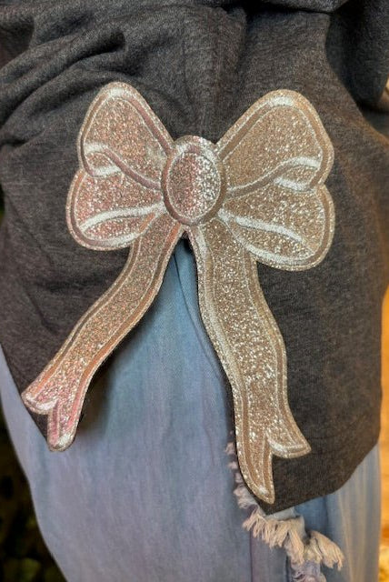Howdy Bow Embroidered Tee - Deadwood South Boutique & Company LLC