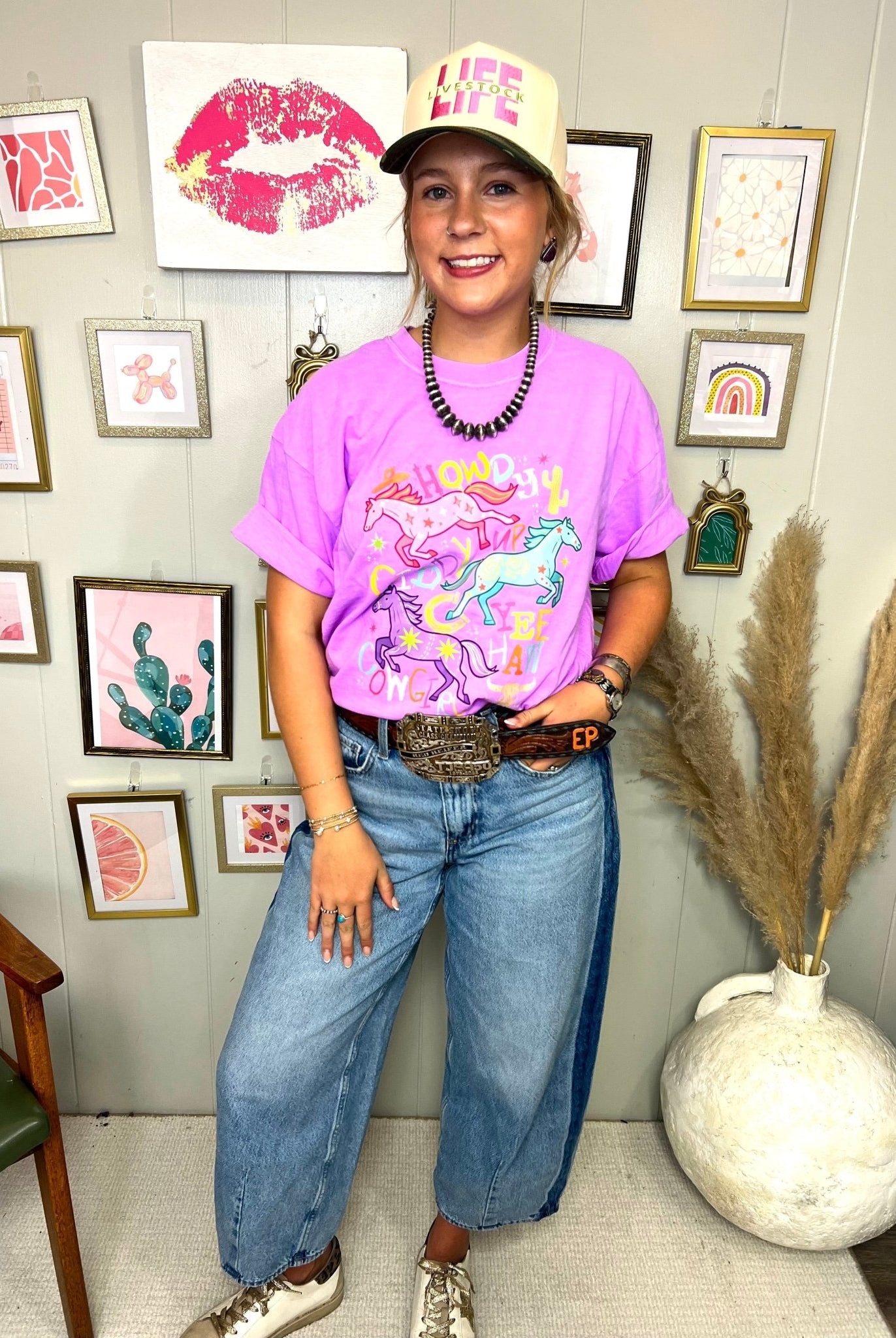 Howdy Horses Graphic Tee - Deadwood South Boutique & Company LLC