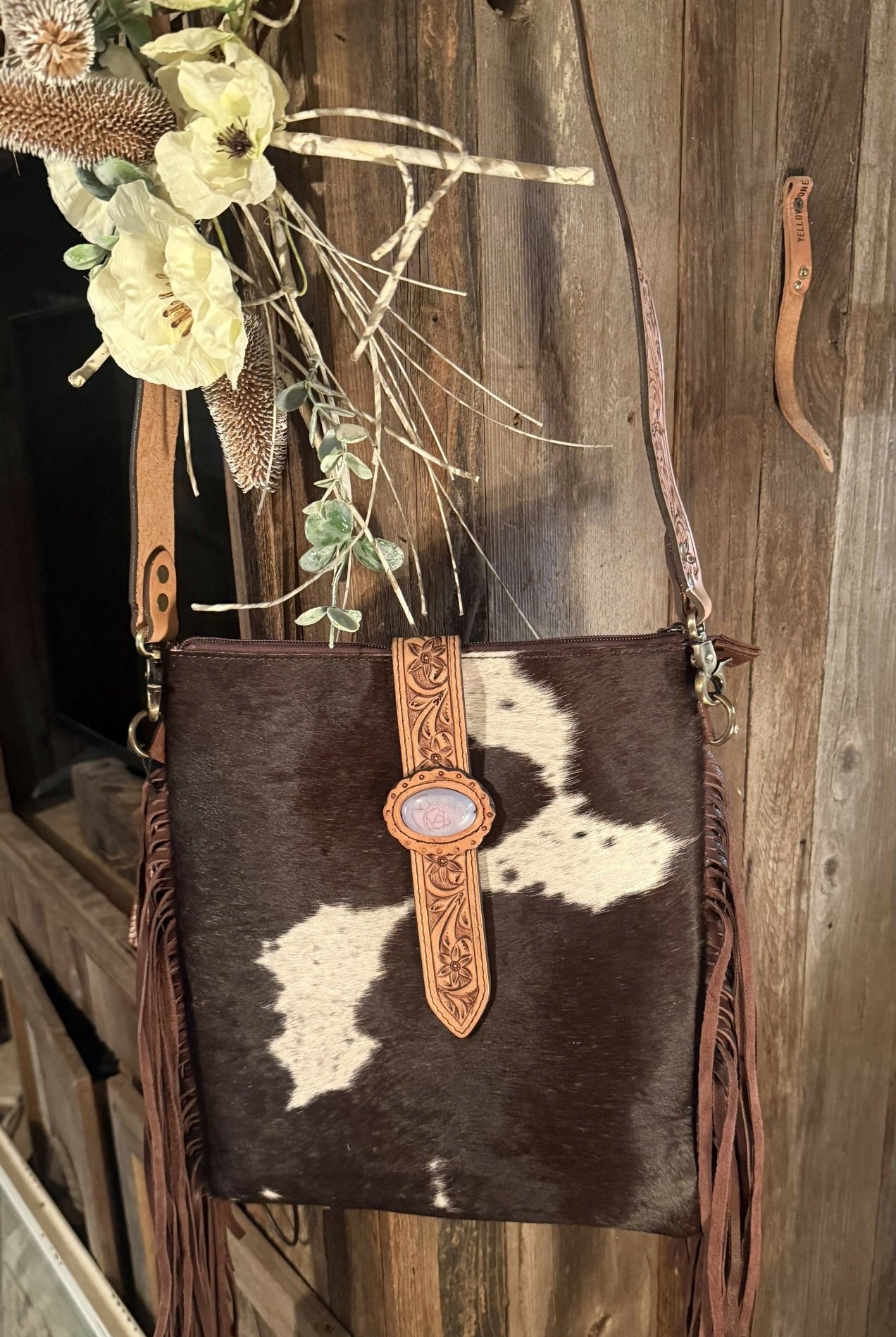 Isla Crossbody Leather Bag w fringe - Deadwood South Boutique & Company LLC