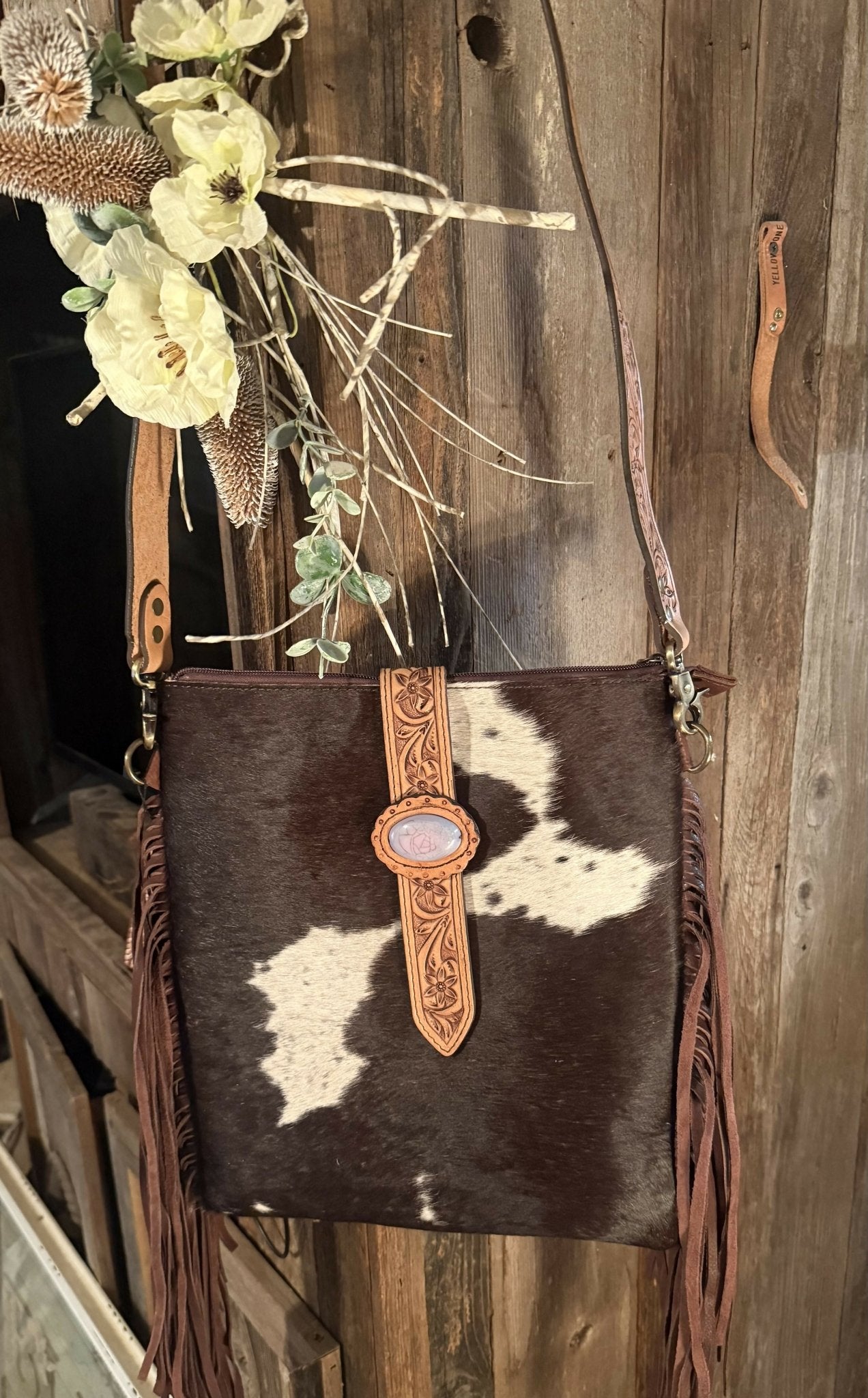 Isla Crossbody Leather Bag w fringe - Deadwood South Boutique & Company LLC