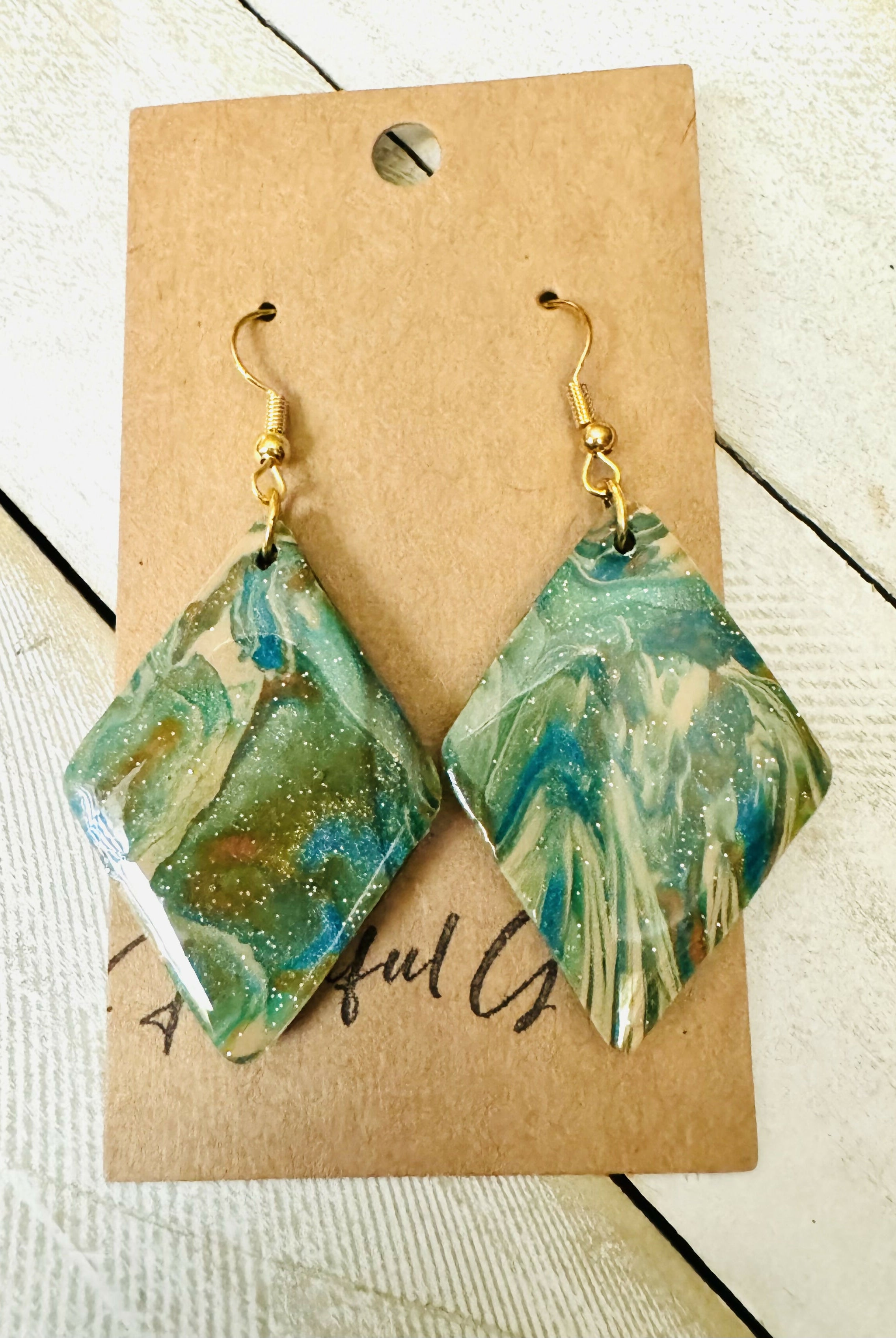 Peacock Diamond-Earrings-Faithful Glow-Deadwood South Boutique, Women's Fashion Boutique in Henderson, TX