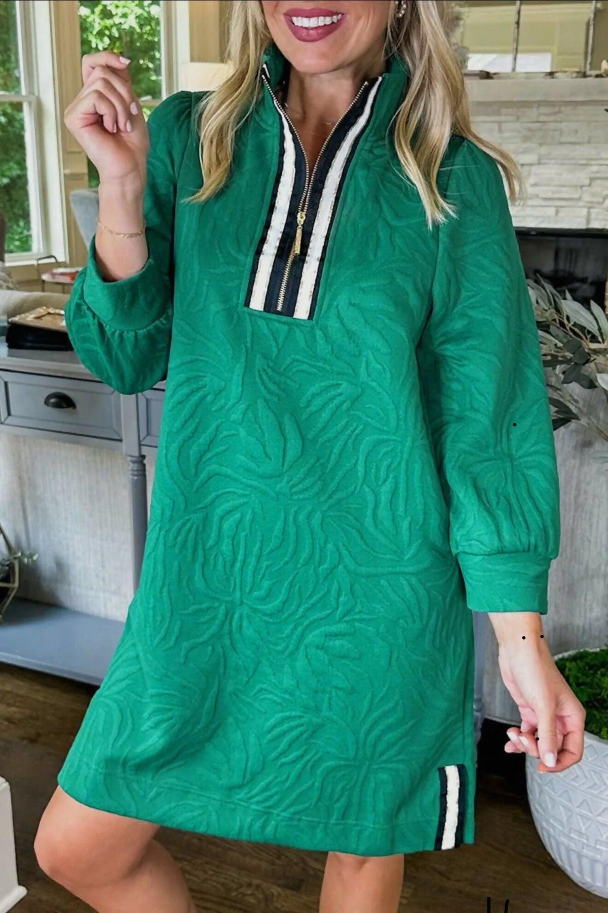 Jada Textured Zip Mini Dress - Deadwood South Boutique & Company LLC