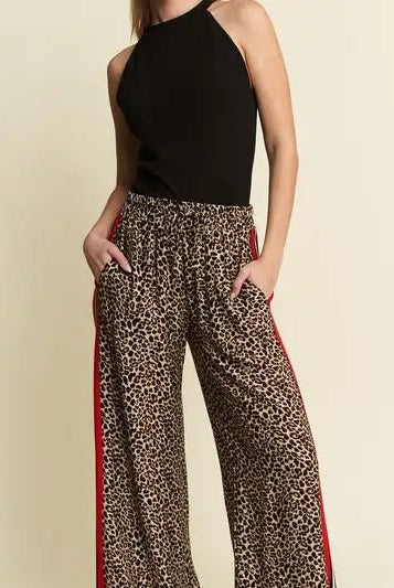 Jane Leopard Trouser Pants - Deadwood South Boutique & Company LLC