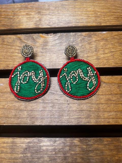 Joy Christmas Earrings - Deadwood South Boutique & Company LLC