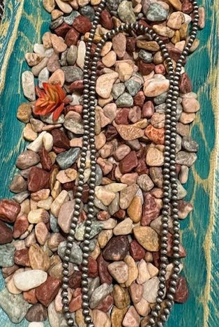 Julie Silver Bead Fashion Necklace - Deadwood South Boutique & Company LLC