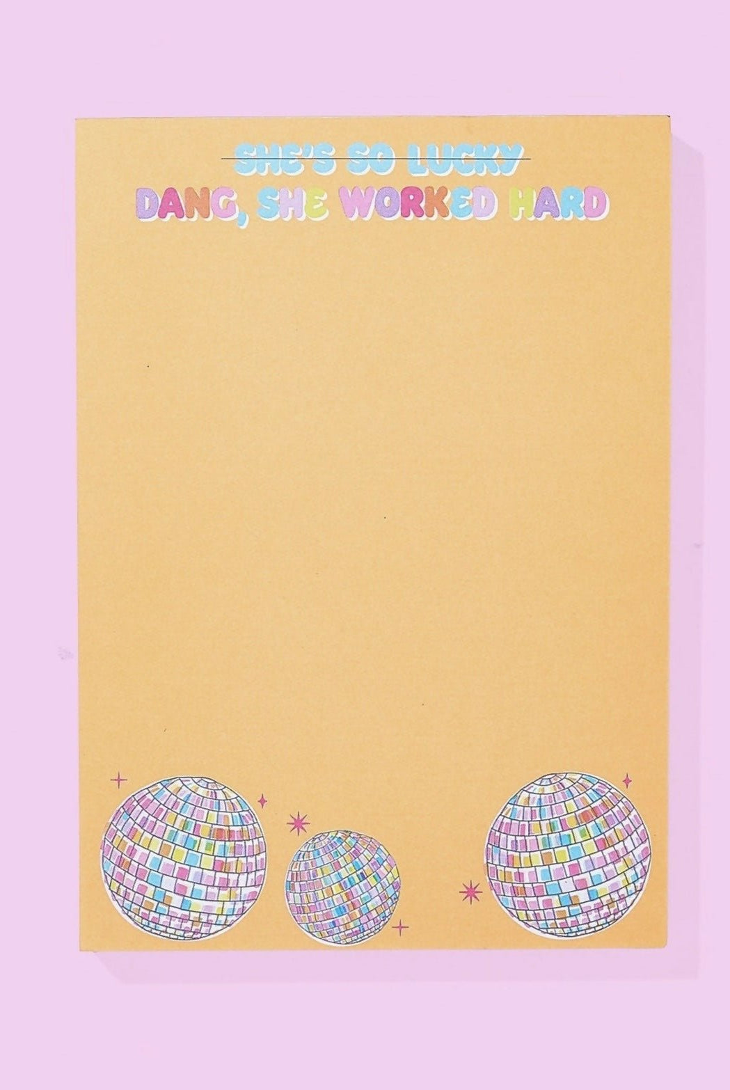Katie Disco Ball Notepad - Deadwood South Boutique & Company LLC