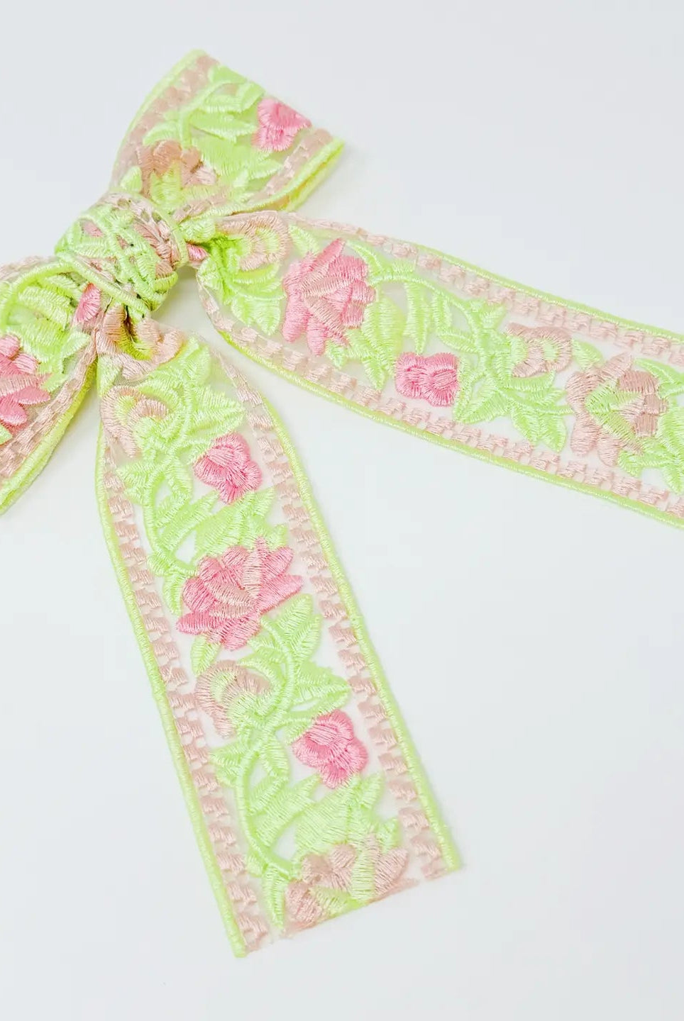 Lacy Embroidered Hair Clip - Deadwood South Boutique & Company LLC