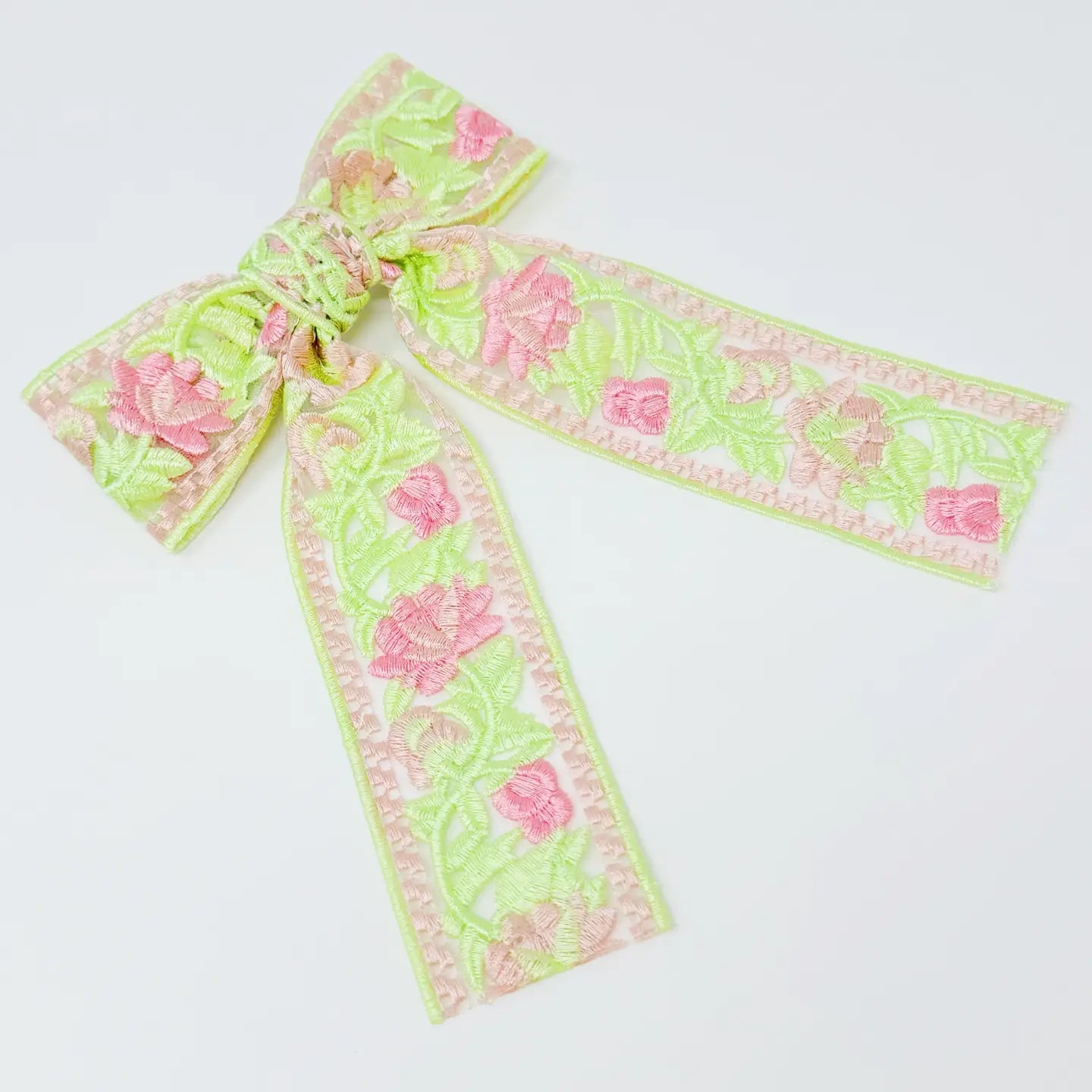Lacy Embroidered Hair Clip - Deadwood South Boutique & Company LLC