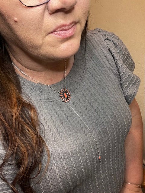 Landry Cluster Sterling Silver Lariat Necklace - Deadwood South Boutique & Company LLC