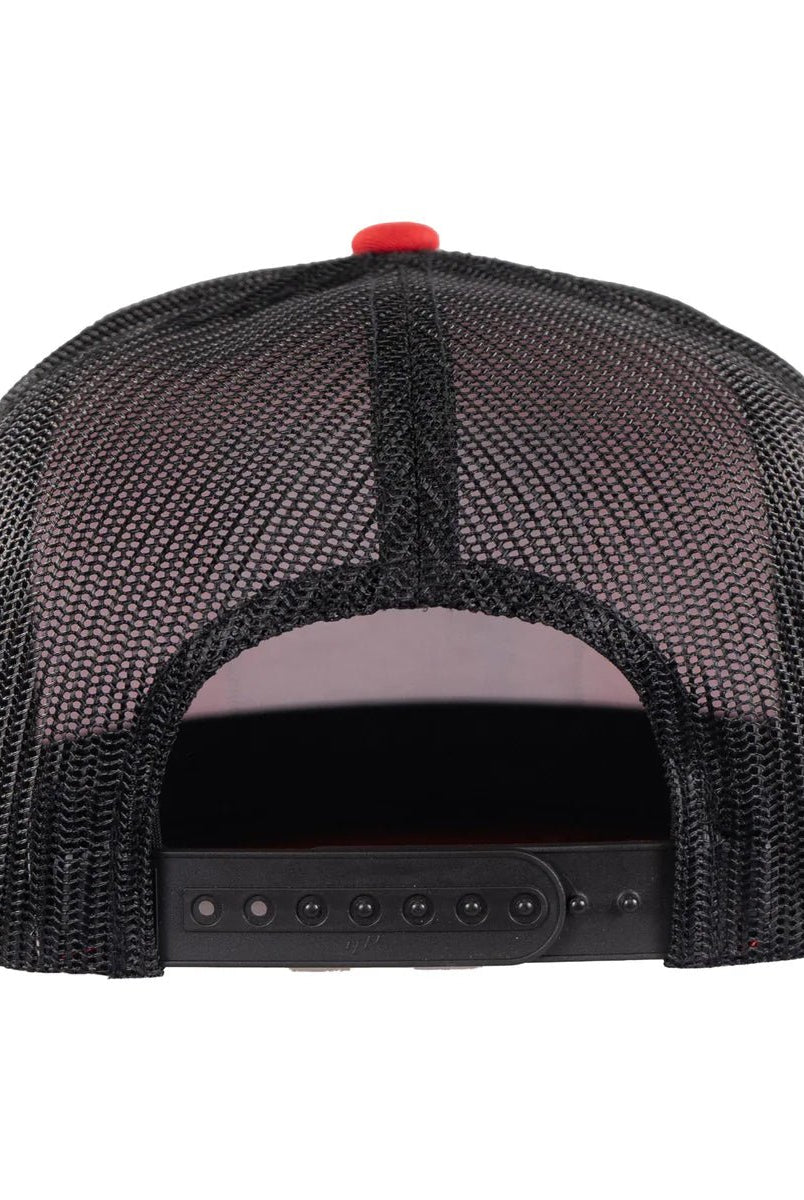 Lazy J Ranch Red & Black Because They Work Cap - Deadwood South Boutique & Company LLC