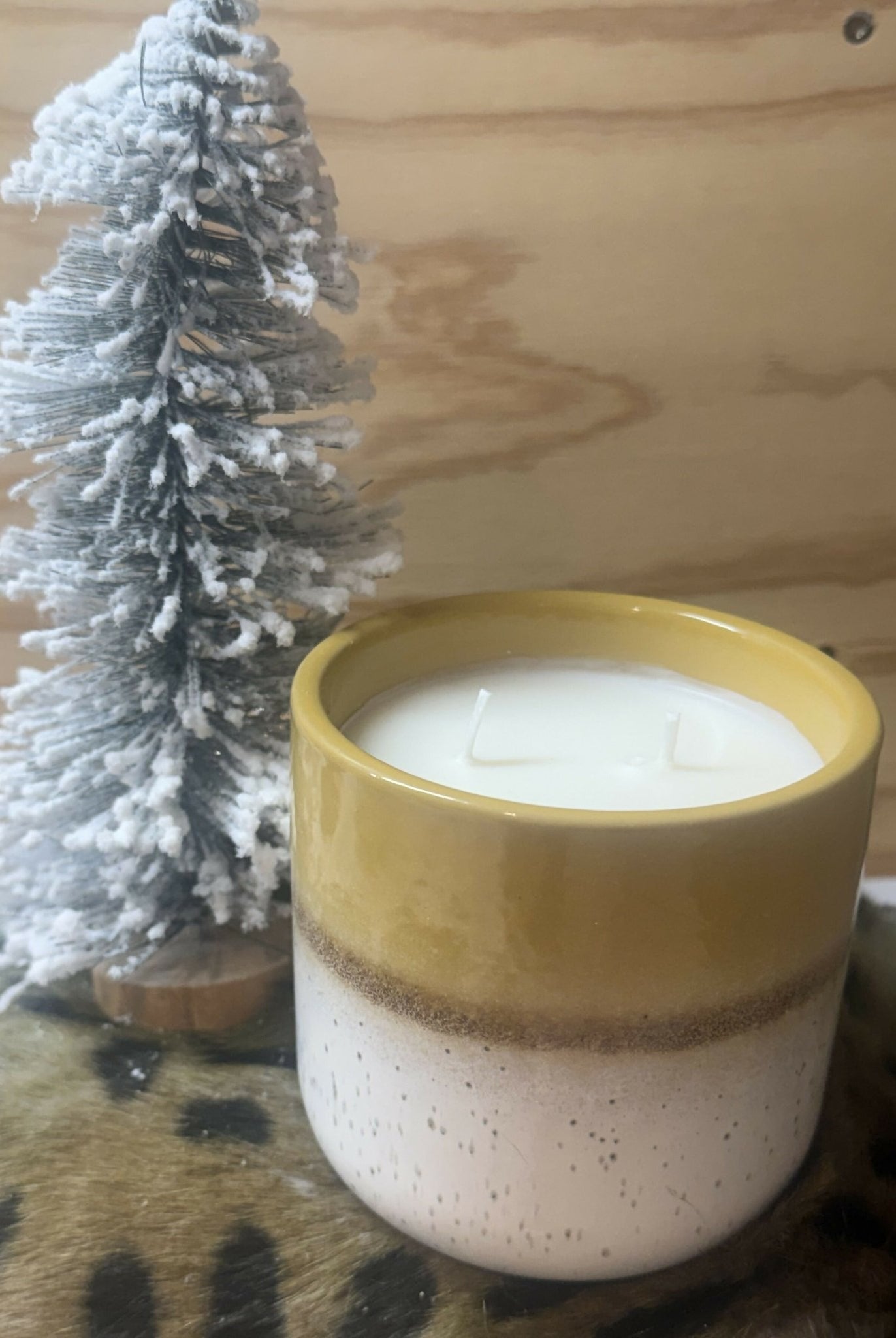 Leather Pottery Candle - Deadwood South Boutique & Company LLC