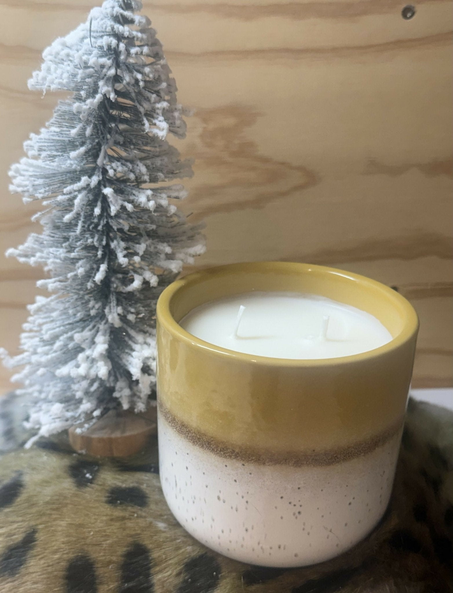 Leather Pottery Candle - Deadwood South Boutique & Company LLC