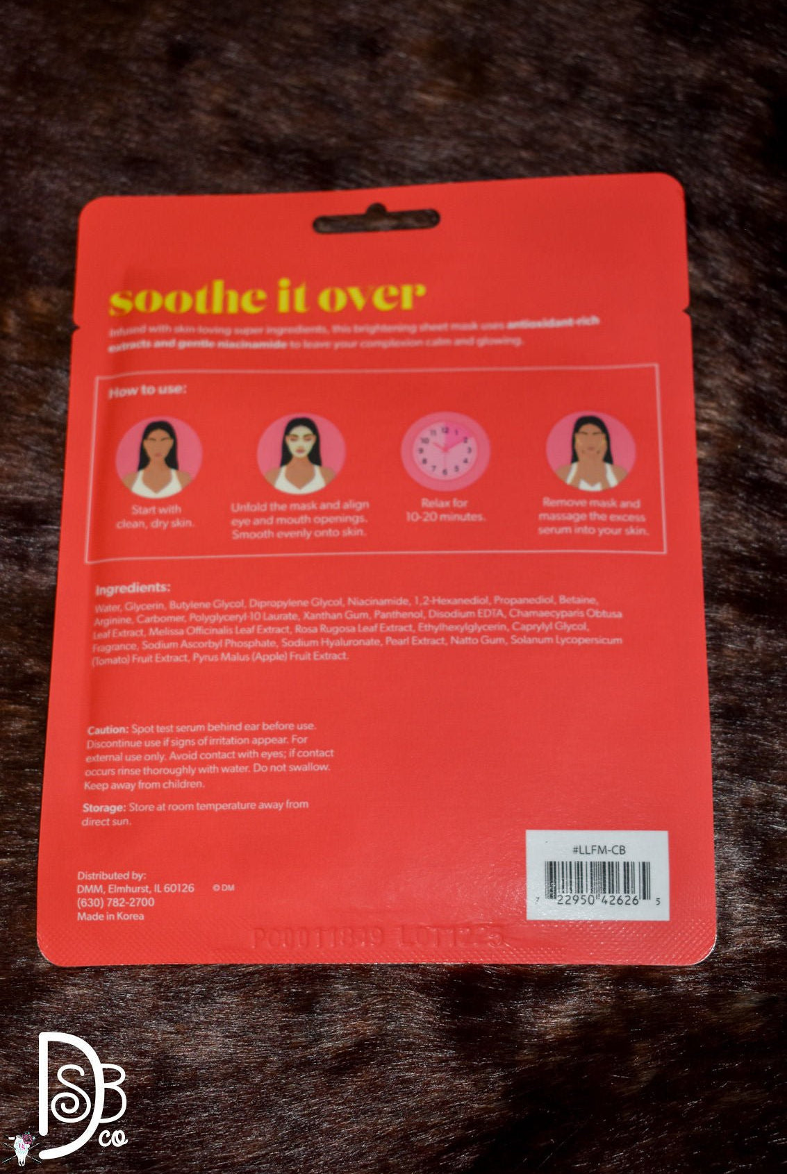 Lemon Lavender Sheet Dreams Face Masks - Deadwood South Boutique & Company LLC