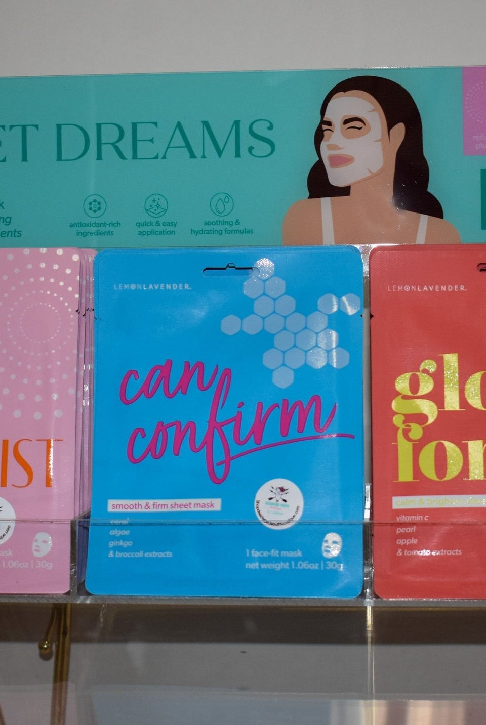 Lemon Lavender Sheet Dreams Face Masks - Deadwood South Boutique & Company LLC