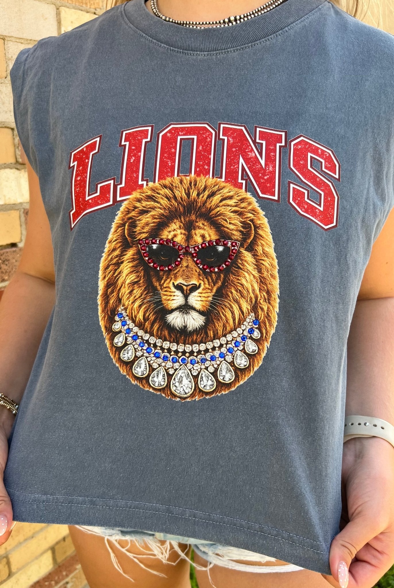 Leo the Lion Bougie Muscle Tank - Deadwood South Boutique & Company LLC