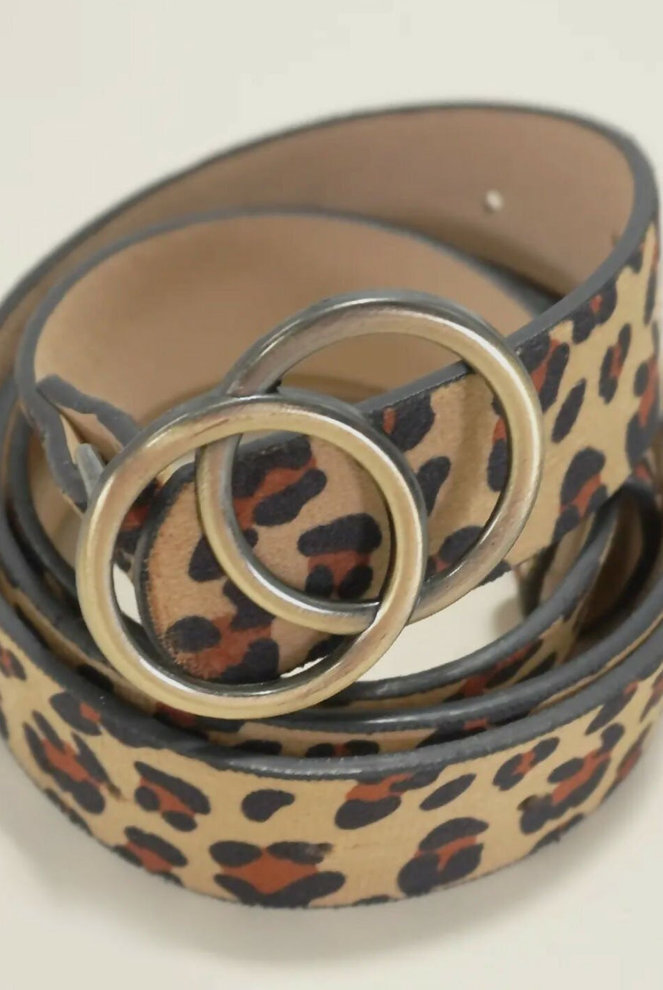 Leopard Double O Belt - Deadwood South Boutique & Company LLC