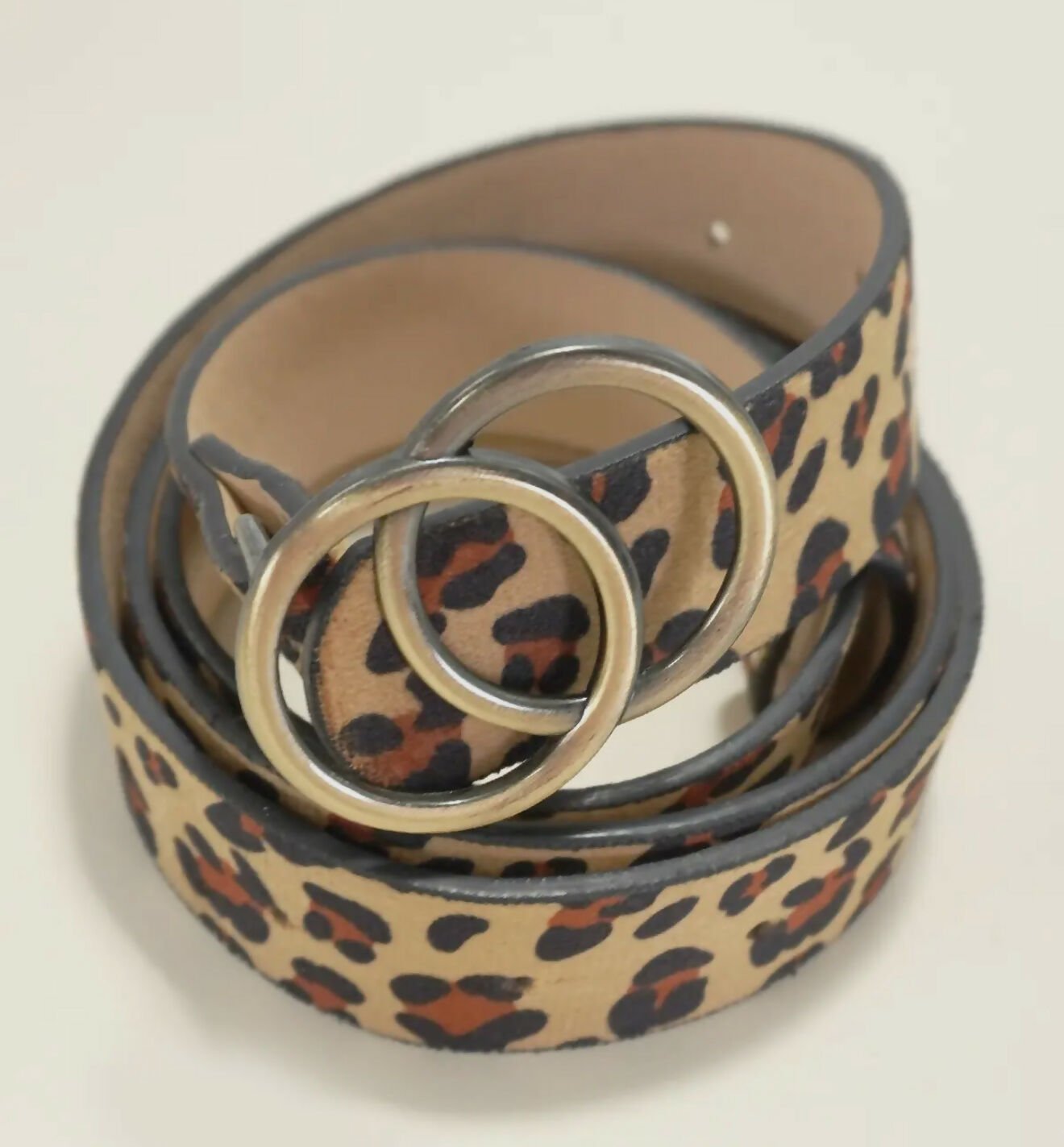 Leopard Double O Belt - Deadwood South Boutique & Company LLC