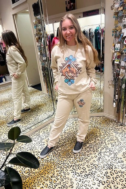 Let's Get Ranchy Crewneck Sweatshirt - Deadwood South Boutique & Company LLC