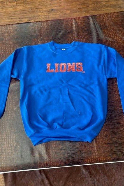 Lions Blue Sweatshirt - Deadwood South Boutique & Company LLC