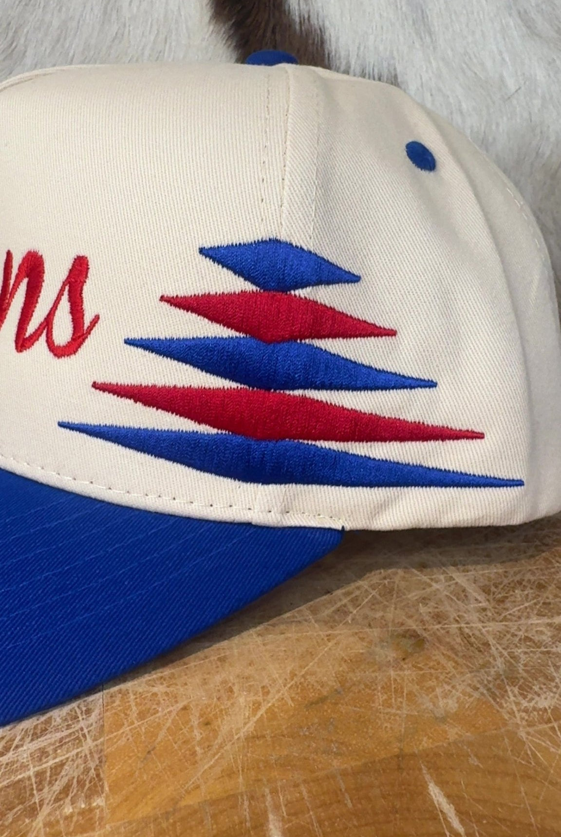 Lions Two Toned Diamond Cut Cap - Deadwood South Boutique & Company LLC