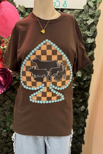 Livestock & Spades Graphic Tee - Deadwood South Boutique & Company LLC