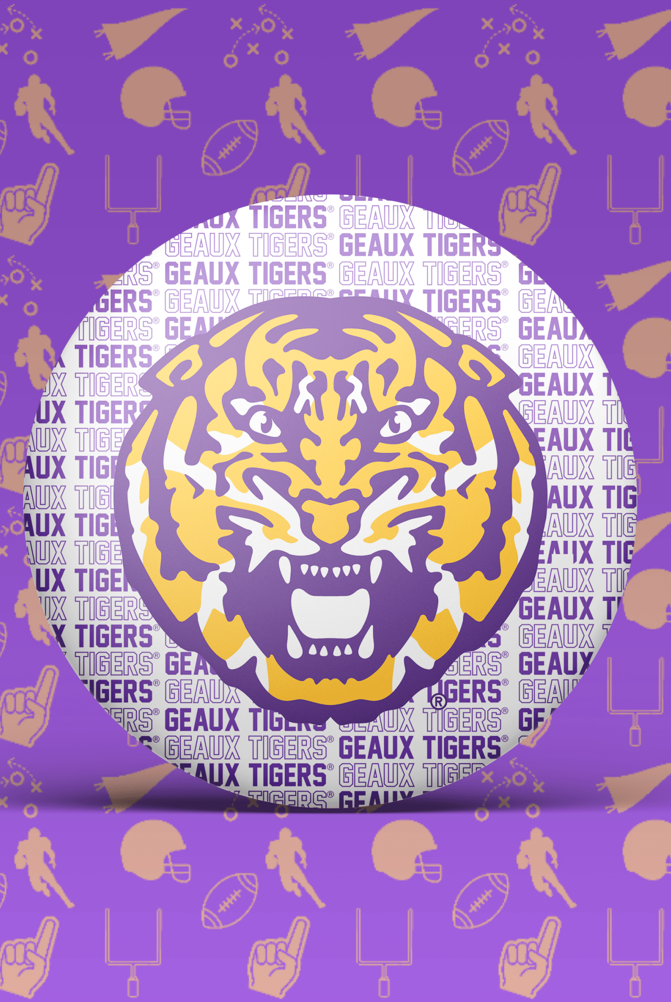 LSU Game Day Buttons | Louisiana State Tigers Game Day Pins - Deadwood South Boutique & Company LLC