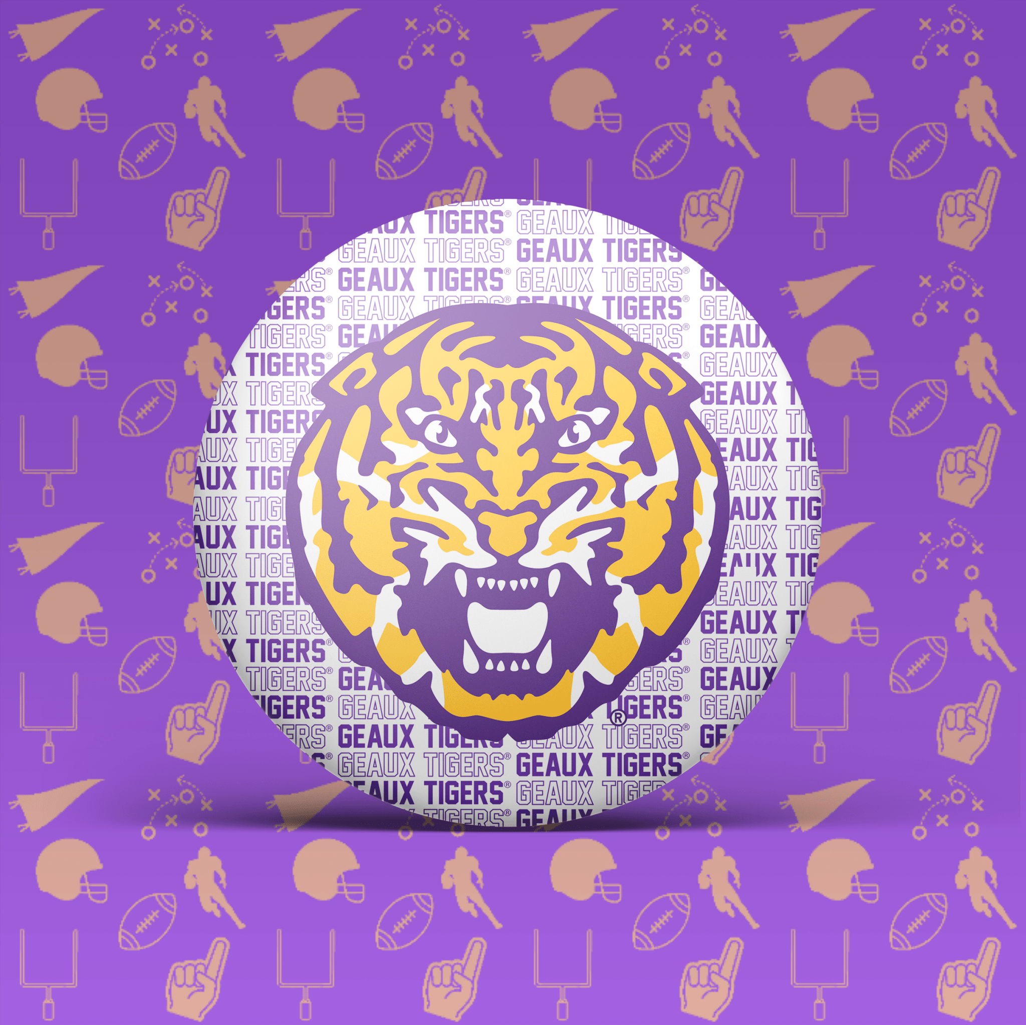 LSU Game Day Buttons | Louisiana State Tigers Game Day Pins - Deadwood South Boutique & Company LLC