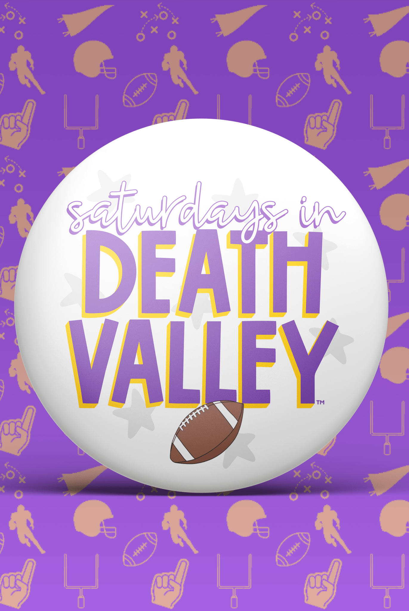 LSU Game Day Buttons | Louisiana State Tigers Game Day Pins - Deadwood South Boutique & Company LLC