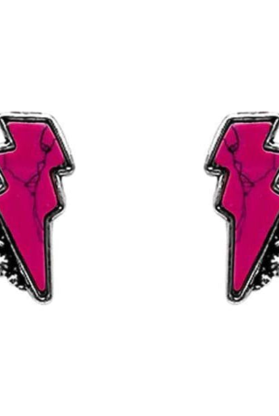 Lucy Lighting Bolt Fashion Stud Earrings - Deadwood South Boutique & Company LLC