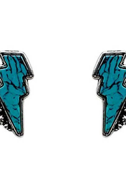 Lucy Lighting Bolt Fashion Stud Earrings - Deadwood South Boutique & Company LLC