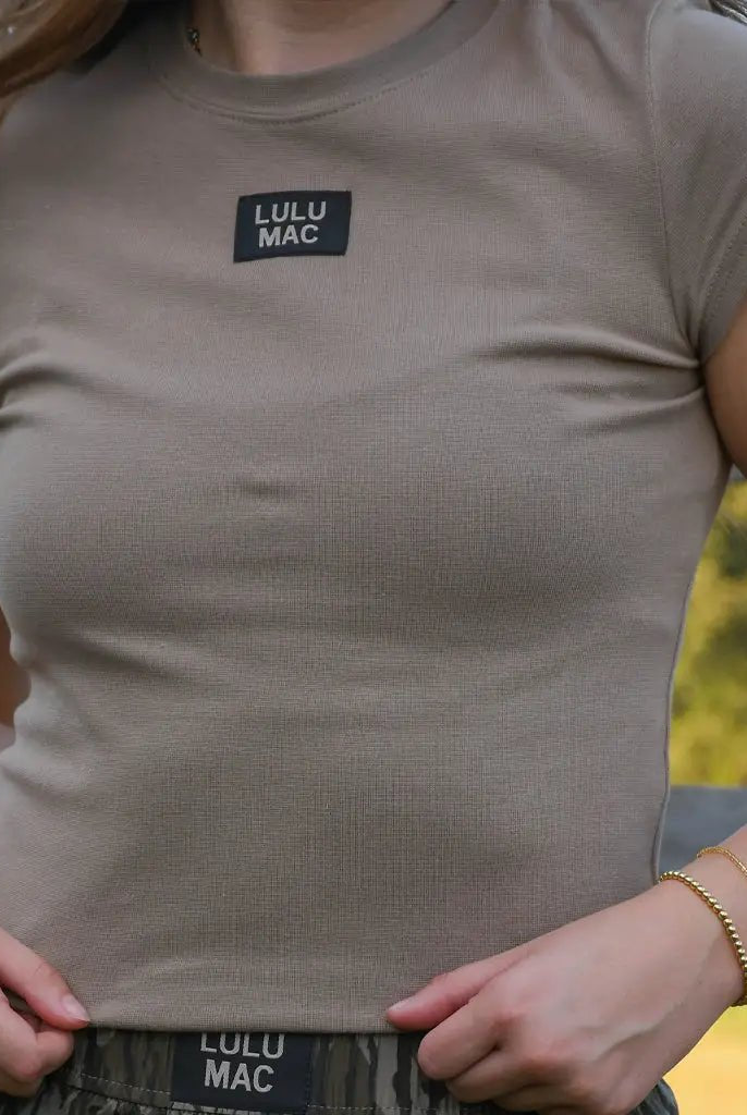 LuLu Mac Baby Doll Top Dark Taupe - Deadwood South Boutique & Company LLC