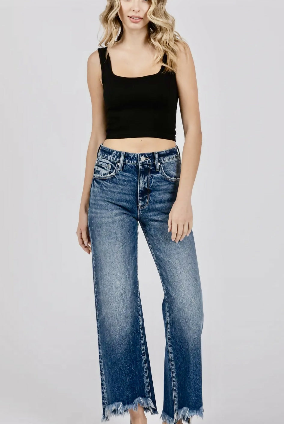 Petra 153 HR Comfront Stretch Wide Leg Jean-Jeans-Vintage Cowgirl-Deadwood South Boutique, Women's Fashion Boutique in Henderson, TX