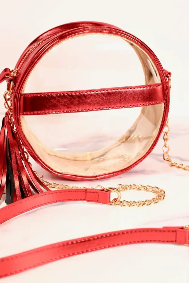 Madison Metallic Clear Crossbody - Deadwood South Boutique & Company LLC